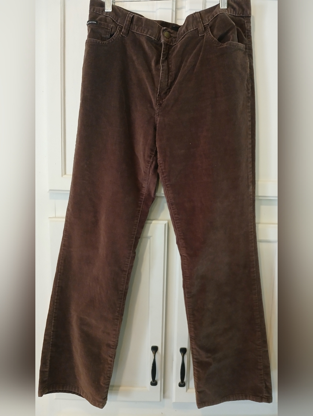 Calvin Klein Women's Boot Cut Brown Corduroy Pants Size 16